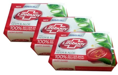 Lifebuoy With Neem and Aloe Soap 125g x 3