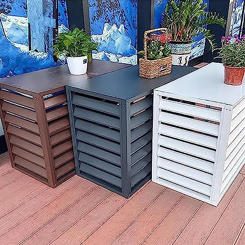EYLINK klimaanlage Abdeckung wärmepumpe Abdeckung Sichtschutzzaun für Klimaanlagen, AC-Abdeckungen aus Aluminium für Außengeräte, Schutzgitter für Klimaanlagen und Wärmepumpen, Blumenständer für Mü