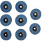 Jortmrd 8 Piezas Discos Abrasivos Disco 76 mm x 10 mm Disco de Láminas Grano 40 60 80 120 Disco Amoladoras para Angular 10,8-12 V para Acero Inoxidable Metal Acero y Madera (Azul)