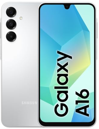 Samsung Galaxy A16, 3 anni di Garanzia del produttore, Android 14, Display Super AMOLED 6.7 FHD+, 4GB RAM, 128GB, Batteria 5.000 mAh, IP54, memoria espandibile, Gray [Versione Italiana]