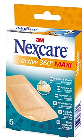 Pansements imperméables Nexcare Aqua Clear MAXI, 60 mm x 88 mm, 5/Boîte