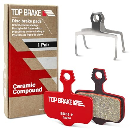 Top Brake pastiglie Freni a Disco per Sram Level T,TL, Level Ultimate B1, Avid Elixir 1 3 5 7 9 R ER CR Mag Sram XX,X0,XXWC DB1,3,5 (Performance - Rosso)