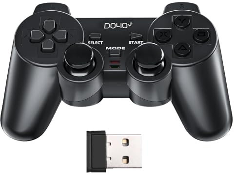 DOYO Wireless PC Gaming Controller, Dual-Vibration Steam Joystick Gamepad Computer Game Controller for PC Windows 7/8/10/11