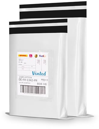RAGO® Buste per Spedizioni Vinted in plastica L-25 pezzi XL – 25 pezzi + buste perr la spedizione 50 pezzi I I Sacchetti Spedizione I Buste Plastica I Pacchi per Spedizioni