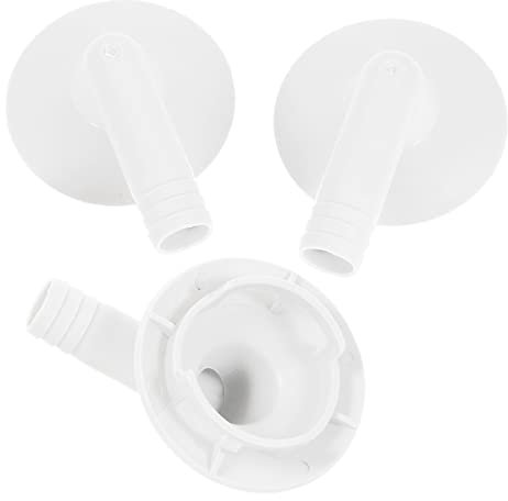 SOLUSTRE 3pcs Split Unit Drain Hose Connector Elbow Adapter Fitting for Air Conditioner Window Units and Weather Resistant Replacement Parts Leak Design for Home and Office Use