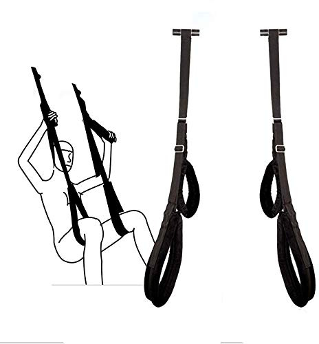 WtH4-Black Restraints Hanging Swings Doorway Frame Furniture Swing Kit