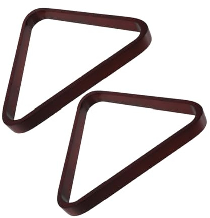 BESPORTBLE 2 pièces Triangle de Billard Massif Ball Rack Solide avec Bords Lisses Support pour Accessoire de Jeu de Billard Élégant Lot