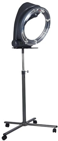 Deep Conditioning Steamer Hood with Stand, Professional Perming, Blow Drying, Spot Care, Temperature And Height Adjustable, Suitable for Home And Salon,Black