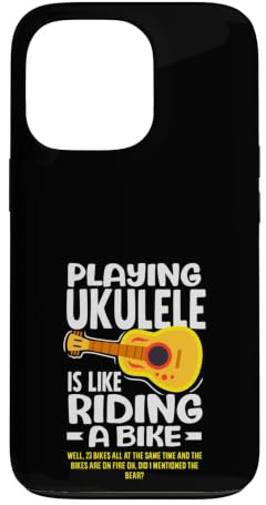 Jouer du ukulélé, C'est comme Faire du vélo Musicien drôle Coque pour iPhone 13 Pro