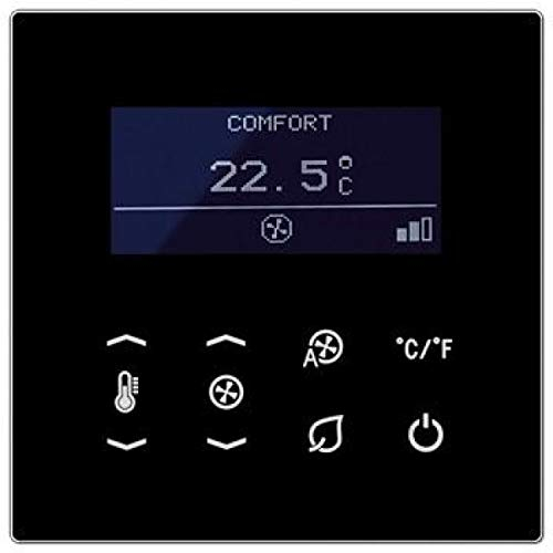 JUNG 1 Thermostat, schwarz (schwarz)