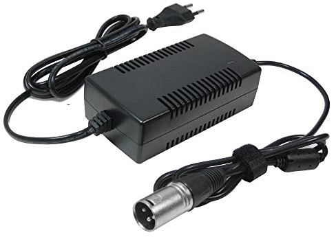 Trade-Shop Netzteil Ladegerät Ladekabel 29,4V 2A für 24V Akkus mit 18,5mm 3pin XLR Stecker ersetzt HP1202L2 für e-Bike Akkus von Prophete Alu-Rex