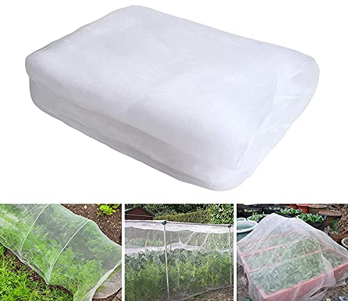 2.5 m x10 m Insektenschutznetz, Pflanzenschutznetz, Gartennetz Feinmaschig,Gemüsenetz, Blumen Schutznetz Insektennetz, für Garten Gemüsegarten Obstgarten schützen