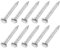 sourcing map 200Pcs Small Hardware Nails, 1 x 10mm Carbon Steel Round Head Nail Common Finishing Nail for Household Woodworking Picture Hanging DIY Projects, Silver