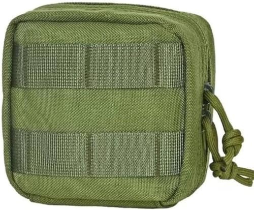 Gexgune Pochette Utilitaire Molle Port Quotidien Boussole Couteau Lampe de Poche Carte administrateur Porte-Carte randonnée en Plein air Camping Chasse Accessoires Sac Banane (Green)