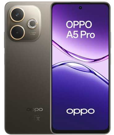 Oppo A5 Pro, Smartphone Android, 8 Go RAM + 256 Go, Déverrouillé, Black Brown