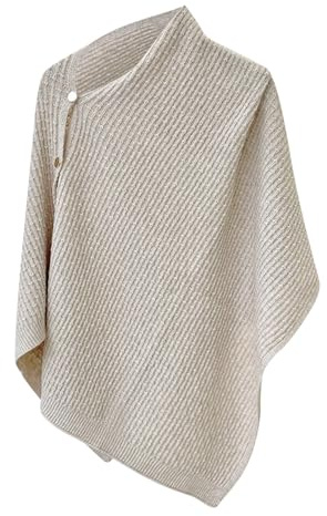 Genérico Bufanda Mujer Bufanda Mujer Invierno Grande Para Boda, Chal De Punto Funcional, Capa Abrigada Para Bodas, Color Sólido Y Elegante Uso Casual Y Eventos Especiales