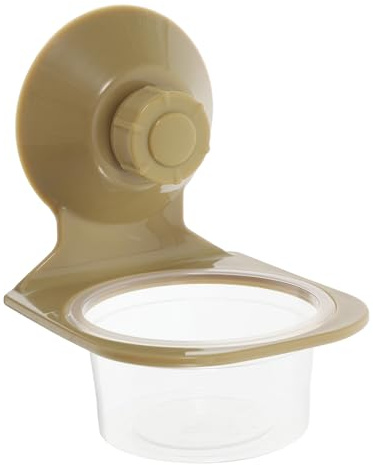 JEWEDECO Comedero Ventosa para Reptiles, Cuenco Grande para Tortugas y Lagartos, Plato de Agua y Comida para Terrario, Material Duradero, Fácil de Limpiar, Adecuado para Mascotas Acuáticas