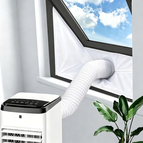 Paño de sellado de aire acondicionado, paño de sellado de ventana de aire acondicionado, cubierta portátil de bloqueo de aire acondicionado para deslizamiento horizontal o vertical para ventanas, 300