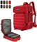 Doshwin 40L Taktischer Militär Rucksack Großer Armee Molle Assault Pack für Wandern Reisen Trekking Camping (rot)