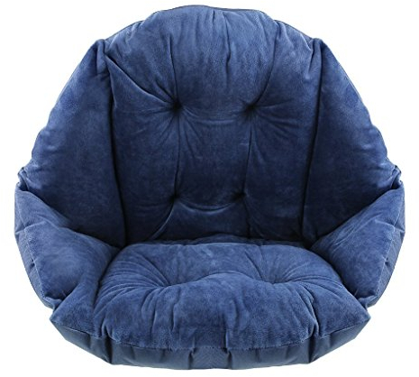 Soft Comfy Seat Cushion with Back Support Elastic Strap Armchair Cushion Cozy Warm Plush Lazy Sofa Office Seat Pad Pillow Relieves Back Coccyx Sciatica Tailbone Pain Relief Chair Cushions Floor Mat