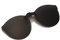 YAMEIZE Clip per Occhiali da Sole, Flip up Senza Telaio Occhiali da Sole, Uomo e Donna Polarizzata Lente, Adatti per All'aperto (Black)