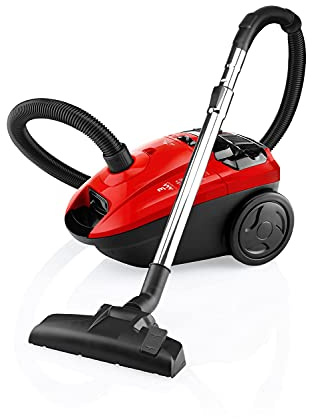 ETA Bodenstaubsauger Diego - 800W, HEPA-Filter, 3l Volumen, Aktionsradius 8m, Rot