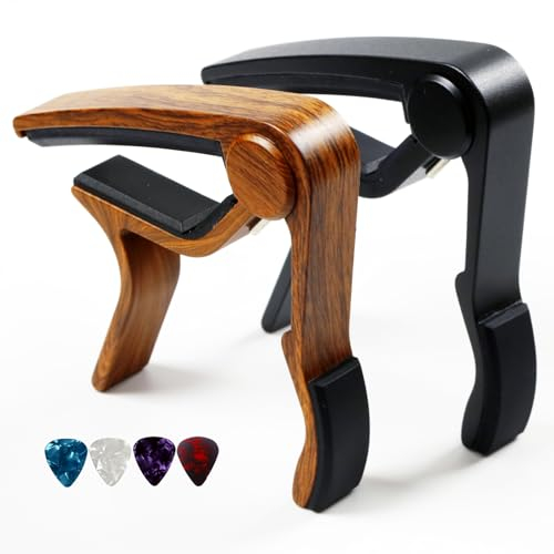 Kapodaster für Akustikgitarre, E-Gitarre und Ukulele - 2er Pack