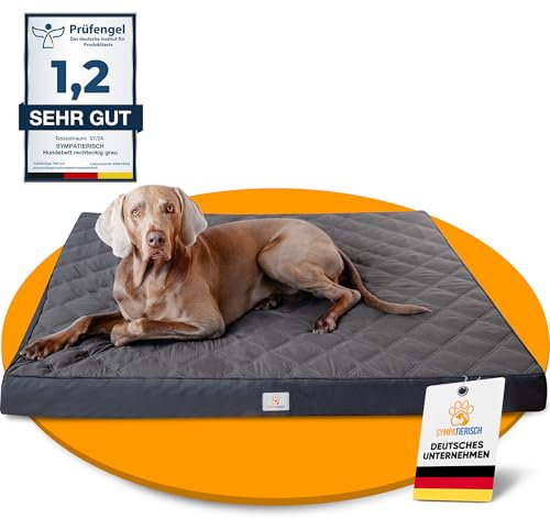 Orthopädisches Hundebett [Wasserdicht] - Die neue Lieblings-Hundematte deiner Fellnase, Rutschfestes Hundekissen, Hundekörbchen, Hundekorb, Bezug waschbar | Kleine bis große Hunde | 130x120x9 cm
