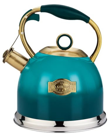 Bouilloire sifflante, bouilloire à eau, 3L acier inoxydable bouilloire sifflante avec poignée résistante à la chaleur, bouilloire sifflante pour plaques à induction