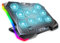 G-STORY Gaming Laptop Cooling Pad, RGB Lights Laptop Cooler with 10 Powerful Turbo Fans for 12-18 Inch Notebooks,8 Height Adjustable Stand and 1 USB Port