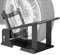 HOMCOM Caballete de Moto Carga 816,5 kg Soporte para Rueda Delantera de Motocicleta Robusta con Altura Ajustable en 3 Niveles para Ruedas Ø38,1-53,34 cm Negro