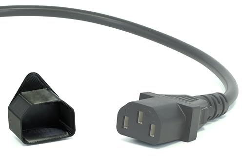 Lot de 10 couvercles pour fiches d'appareils froids, manipulation rapide et sûre, protection contre les projections d'eau, les copeaux, la saleté, la poussière (fiche pour appareils froids C13, 10