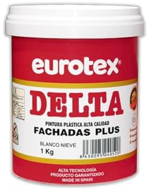 EUROTEX Pintura exterior Delta Fachadas Plus color Tierra del Sur, Formato - 1 Kg.