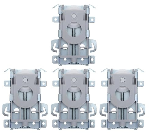 WATIIFUFU Ruedas para Puertas Correderas de Acero Inoxidable 4 Piezas, Poleas Resistentes Corrosión y Carga Pesada para Armarios, Herrajes Silenciosos para Riel Inferior, Uso en