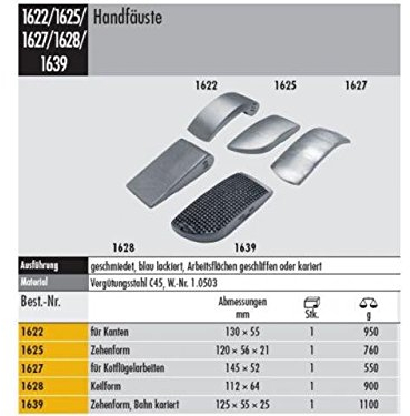 Elora 1627000000000 Handfaust in blau/Silber