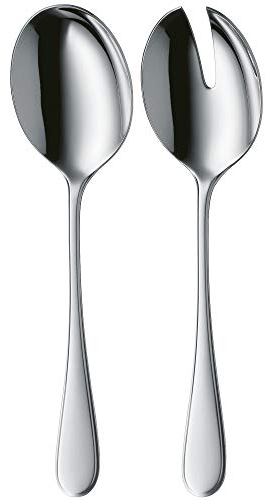 WMF Kent Plus Salatbesteck Edelstahl 23,7 cm, Salatgabel, Servierlöffel, Cromargan protect Edelstahl poliert, kratzbeständig, spülmaschinenfest