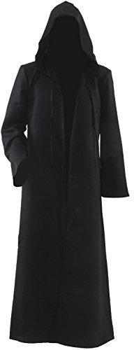 Amayar Hommes Hooded Robe Cape Chevalier Fantaisie cosplay costume adulte EU Taille