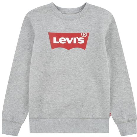 Levi's Kids Niños Batwing Crewneck 8e9079 sudadera Not Applicable, Gris (Grey Heather 078), 4 años (Talla del fabricante: 4A)