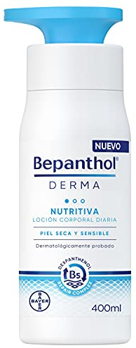Bepanthol Derma Nutritiva Loción Corporal, Hidratación Inmediata Y Duradera Para La Piel Seca Y Sensible, Uso Diario, 400 ml