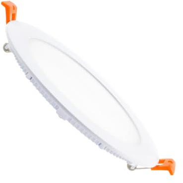 LEDKIA LIGHTING - Placa LED 12W Circular | Downlight Empotrable Foco Downlight Empotrable Plano | 960 Lúmenes | Aluminio Resistente | Ø 155 mm Corte, Blanco Frío 5000K