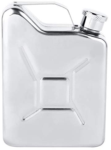 Fiaschetta per liquori, in acciaio inox, piccola, portatile, per whisky, liquore, alcol, a forma di bottiglia di alcol, bottiglia di vino, da uomo, padre, marito