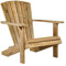 OUTLIV. Adirondack Sessel, Gartenstuhl aus Teakholz, 95x84x96 cm, der rustikale Blickfang in Ihrem Garten oder auf dem Balkon