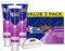 CRST 3DWhite Advanced Radiant Mint Teeth Whitening Toothpaste, 3-Pack of 3.3 oz - Removes 90% More Stains, Whitens 2X Faster Bundled with LUXPAKS Toothpaste Squeezer