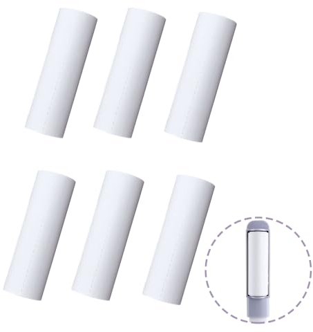 Realand 180 Sheets Lint Roller Refills, 6 Rolls Lint Rollers for Pet Hair Extra Sticky, Dog and Cat Lint Remover for Clothes, Furniture, Couch, Car