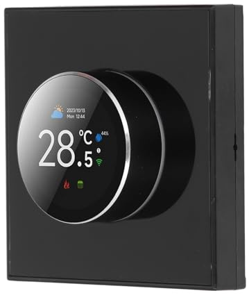 Thermostat Intelligent WiFi, Contrôleur de Température, Thermostat Intelligent pour la Maison, Contrôle Vocal Compatible avec Tuya, Chauffage du Thermomètre Numérique avec écran