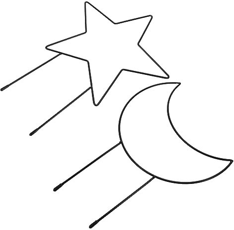 WEKADRIN 2pcs Quality Material Plant Rack Moon Shaped Climbing Shelf for Outdoor Indoor Plants