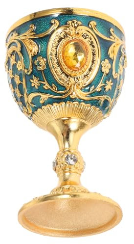 UTHCLO Cáliz Vintage Resistente De Metal para Vino y Cócteles Diseño Medieval Elegante y Decorativo Copa Pequeña Antigolpes para Ceremonias y Halloween