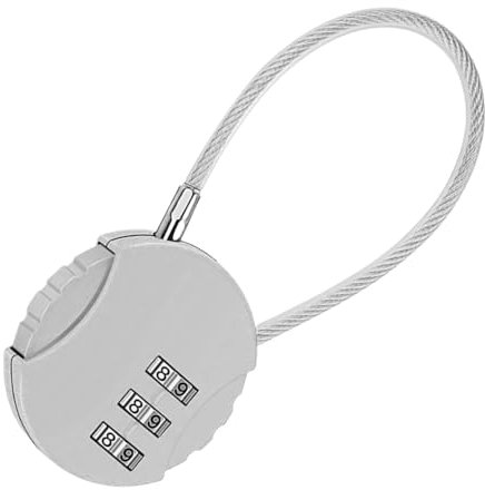 Combinación de bloqueo de cojinete - cuerpo metálico portátil, bloque de código | Diseño circular compacto Combo de 3 números con composición de conjunto fácil, accesorio de viaje para el buzón degl