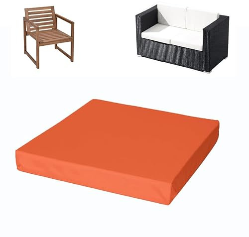 Holomaalahi Dicke 5 cm, wasserdichte Sitzkissen 45 x 50 cm, wasserdichtes Stuhlkissen, Sitzpolster aus Schaumstoff für Küche, Esszimmer, Wohnzimmer und Garten, Terrasse, Rattanmöbel, abne