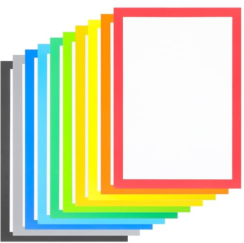 ABOOFAN Cartulinas para Pintar de 10 Hojas Cartón Grueso Artesanal de Colores Variados Papel para Manualidades y Dibujo Escolar Material para Bocetos y Arte Creativo